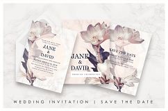 Flower &amp; Marble Invitation Suite As.5 Product Image 2