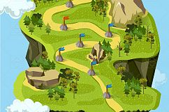 Game Level Map Concept Set II Product Image 2