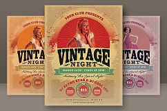 Vintage Night Party Flyer Product Image 1