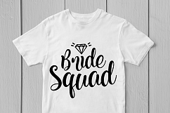 Bride Squad - Wedding SVG EPS DXF PNG Cutting Files Product Image 2