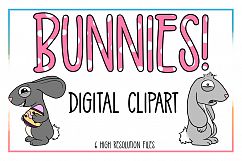 Bunnie Clipart-Rabbit Clipart-Animal Clipart-Easter-Egg-Spring Animals-Spring-Spring Clipart-Easter Egg-Bunnie-Decoration-Digital Clipart Product Image 1