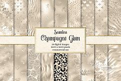 Champagne Glam Digital Paper Product Image 1