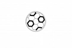 Soccer Ball Football Applique Machine Embroidery Design Product Image 3