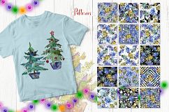 Trees Christmas PNG watercolor set Product Image 5