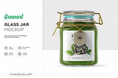 Clear Glass Jar Mockup Product Image 2