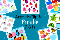 Animals Clipart Graphics Bundle, Illustrations, Clipart Product Image 1