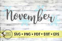 November SVG Product Image 1