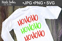 Christmas Ho Ho Ho SVG Cut File Product Image 3