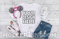 Unisex Crew Neck Shirt Mockup, Bella Canvas Mockup Product Image 1
