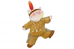 Native Indian Cats | CLIP ART | 7 PNG/JPEG illustrations Product Image 3
