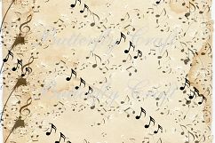 Music notes scrapbook paper, vintage music digital paper, digital notes paper, vintage notes digital paper,vintage notes backround paper Product Image 3