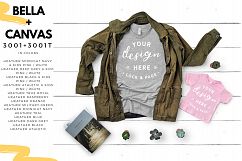 T-Shirt Mockup Mega Bundle Fall Winter Bella Canvas 3001 Product Image 6