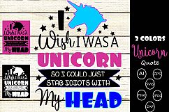 Unicorn quote svg cutting files,Animal quote svg cutting fil Product Image 1