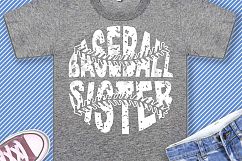 Distressed Baseball ball Mom Dad Brother Sister Auntie Nana Grandpa Grandma t shirt design Product Image 9