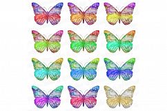 Watercolor Butterflies clip art Product Image 2