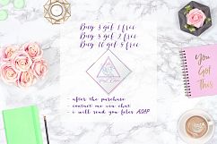 Pink Diamond Strands Clipart Product Image 3