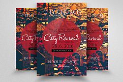 City Revival Church Flyer Template Product Image 1