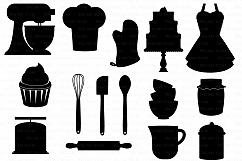 Baking SVG Bakery svg cutting files Cricut and Silhouette SVG dxf png jpg included. Cooking svg cutting files, Vintage Bakery cut files Product Image 2