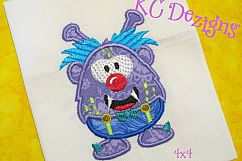 Goofy Monster 01 Machine Applique Design Product Image 3