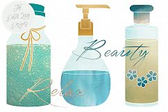 Spa Beauty Retreat Clipart Set Product Image 2