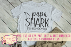 Papa Shark SVG, DXF, AI, EPS, PNG, JPEG Product Image 1