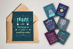 Travel. Hand lettering in color. Product Image 10