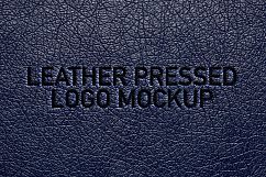 Leather Pressed Logo Mockup Product Image 1