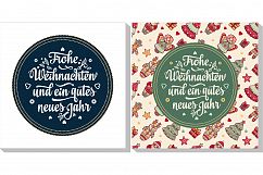 Frohe Weihnacht. Neues Jahr. Congratulations in German language. Happy Christmas in Deutschland. Product Image 11