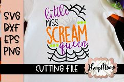Little Miss Scream Queen - Halloween SVG Cu Product Image 1