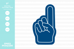 Foam Finger SVG DXF EPS PNG Product Image 1