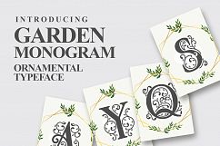Garden Monogram Font Product Image 1