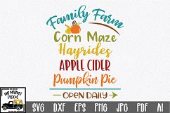 Family Farm SVG - Fall SVG Cut File - DXF EPS PNG JPG PDF AI Product Image 1