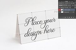 Greeting Card mock up A6 A5 horizontal perspective mockup Product Image 2