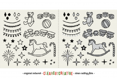 The Crafters Christmas Toolkit - 150+ Christmas Design Elements - SVG DXF EPS - Cricut &amp; Silhouette - clean cutting files Product Image 7