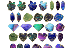 Mystical Crystal Gems Clipart Pack - Set #2 Product Image 2