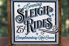 Evening Sleigh Rides Vintage Christmas SVG LL209 A Product Image 2