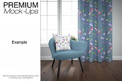 Curtains &amp; Pillow Mockup Pack Product Image 8