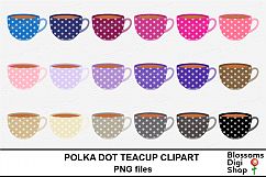 Polka Dot Teacup Clipart Product Image 3
