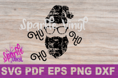   Svg Distressed Grunge Christmas Santa shirt svg cut file for cricut or sihouette, Christmas Decor printable, Hipster Santa Santa shirt svg, Product Image 2