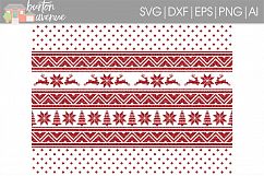 Christmas Sweater Background Cut File - Thanksgiving SVG DXF EPS AI PNG Product Image 1