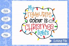 My Favorite color is Christmas lights SVG File Product Image 2