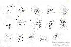 Watercolor Splatter Graffiti Paint Strokes Photoshop Brushes Product Image 3
