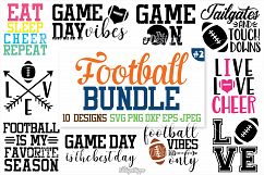Football SVG Bundle, Football Bundle, SVG, PNG Cutting files Product Image 1