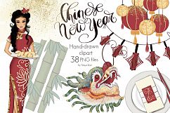 Chinese New Year Hand Drawn Clip Art Product Image 1
