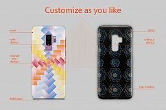 Samsung Galaxy S9 plus 3D Case Design Mockup Back View Product Image 2
