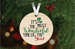Its the Most Wonderful Time of the Year SVG Cut File - DXF Product Image 5