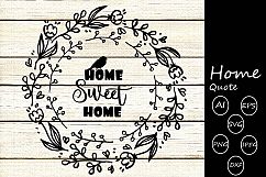 Family quote svg cutting files,Home quotes svg cutting file Product Image 1