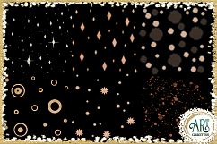 Luxury Rose Gold Glitter Seamless Digital Papers,Borders Set Product Image 6