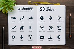 Glyph Arrows Icons Set Product Image 4