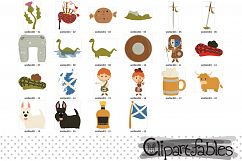 Scotland clipart, Scottish art, travel, instant download Product Image 2